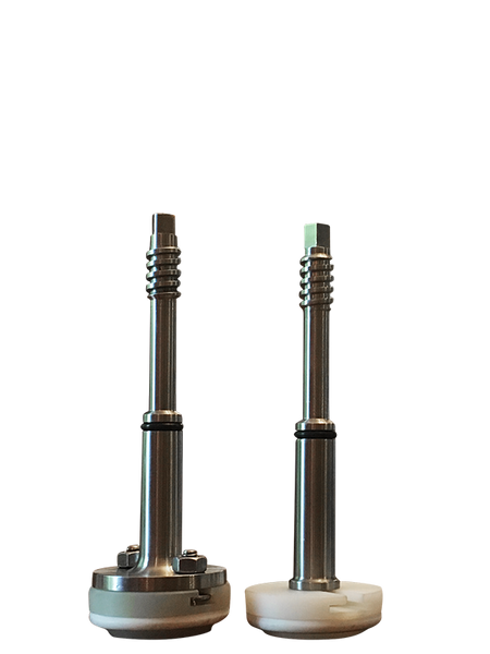 2" draw-off stem plunger for commercial industrial kettle snap on and bolt on models