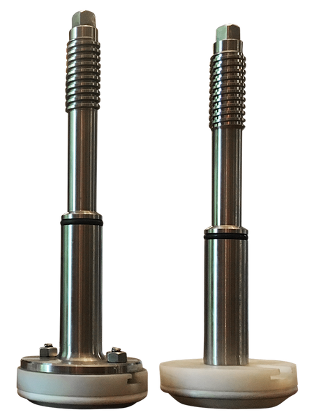 3" draw-off stem plunger for commercial industrial kettle snap on and bolt on models