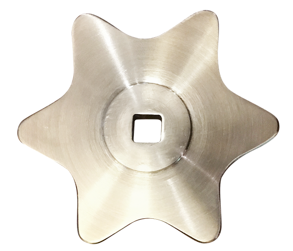 Heavy-Duty stainless steel handle for draw-off stem plunger 1.5" 2" 3" commercial industrial kettles
