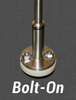 3" draw-off stem plunger for commercial industrial kettle in Bolt-On