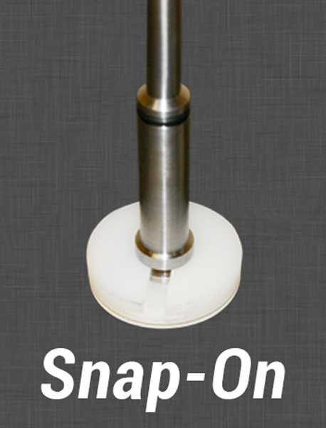 3" draw-off stem plunger for commercial industrial kettle in Snap-On