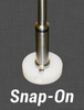 3" draw-off stem plunger for commercial industrial kettle in Snap-On