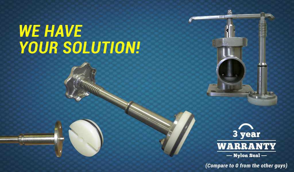 The solution is KettleSeal - the patented draw-off stem plunger. Comes with 3 year warranty on nylon seal and guaranteed not to break (other guys don't offer warranty).